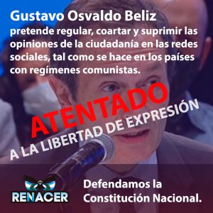 Repudio a la regulación de las redes sociales del secretario Gustavo Beliz